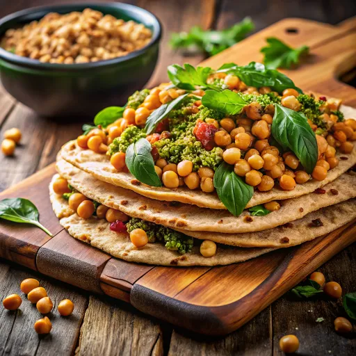 Fırında Baharatlı Nohutlu Kinoa Tart